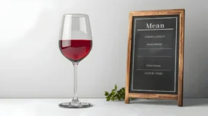 restaurante viñedo copa y menu de restaurante